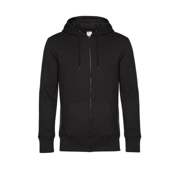 King zipped hood  felpa garzata con  cappuccio e zip 280gr - immagine 5
