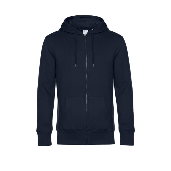 King zipped hood  felpa garzata con  cappuccio e zip 280gr - immagine 6