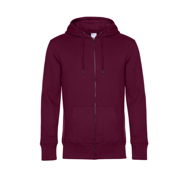 King zipped hood  felpa garzata con  cappuccio e zip 280gr - immagine 7