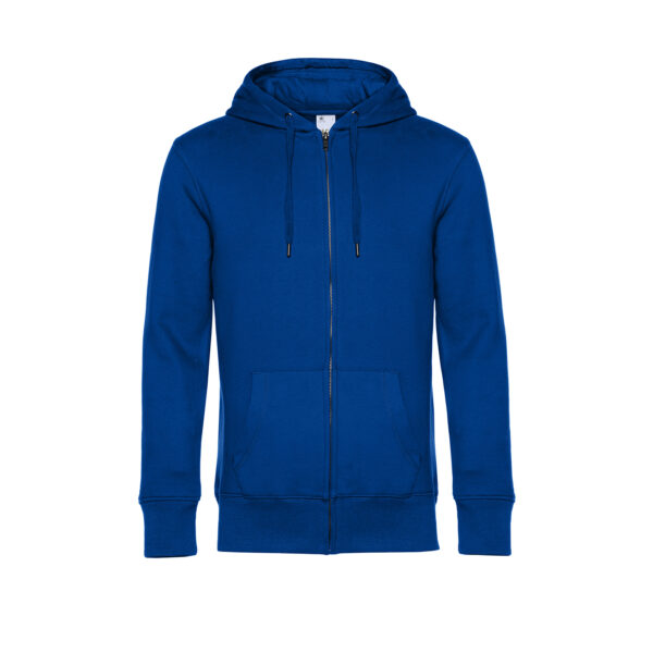 King zipped hood  felpa garzata con  cappuccio e zip 280gr - immagine 8