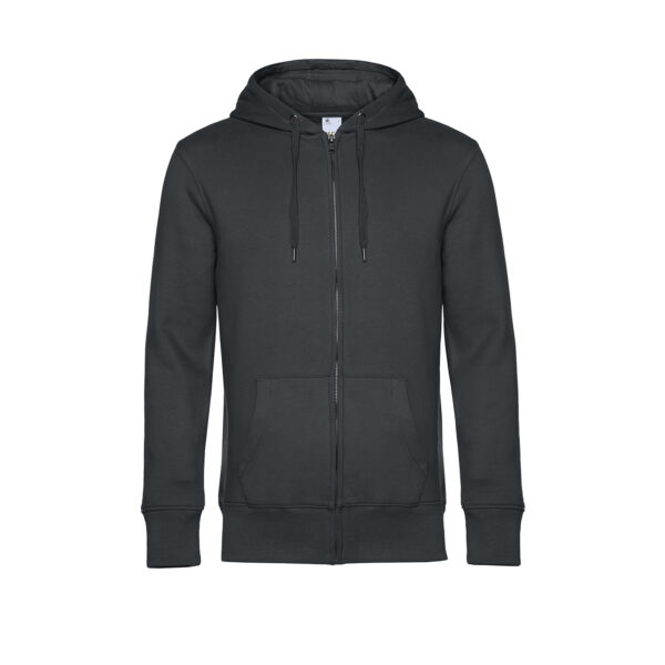 King zipped hood  felpa garzata con  cappuccio e zip 280gr - immagine 12
